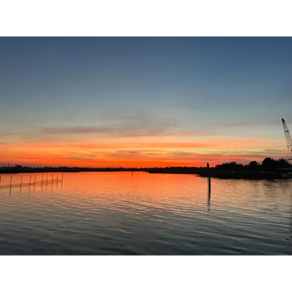 Tramonto veneziano e bolle di prosecco...